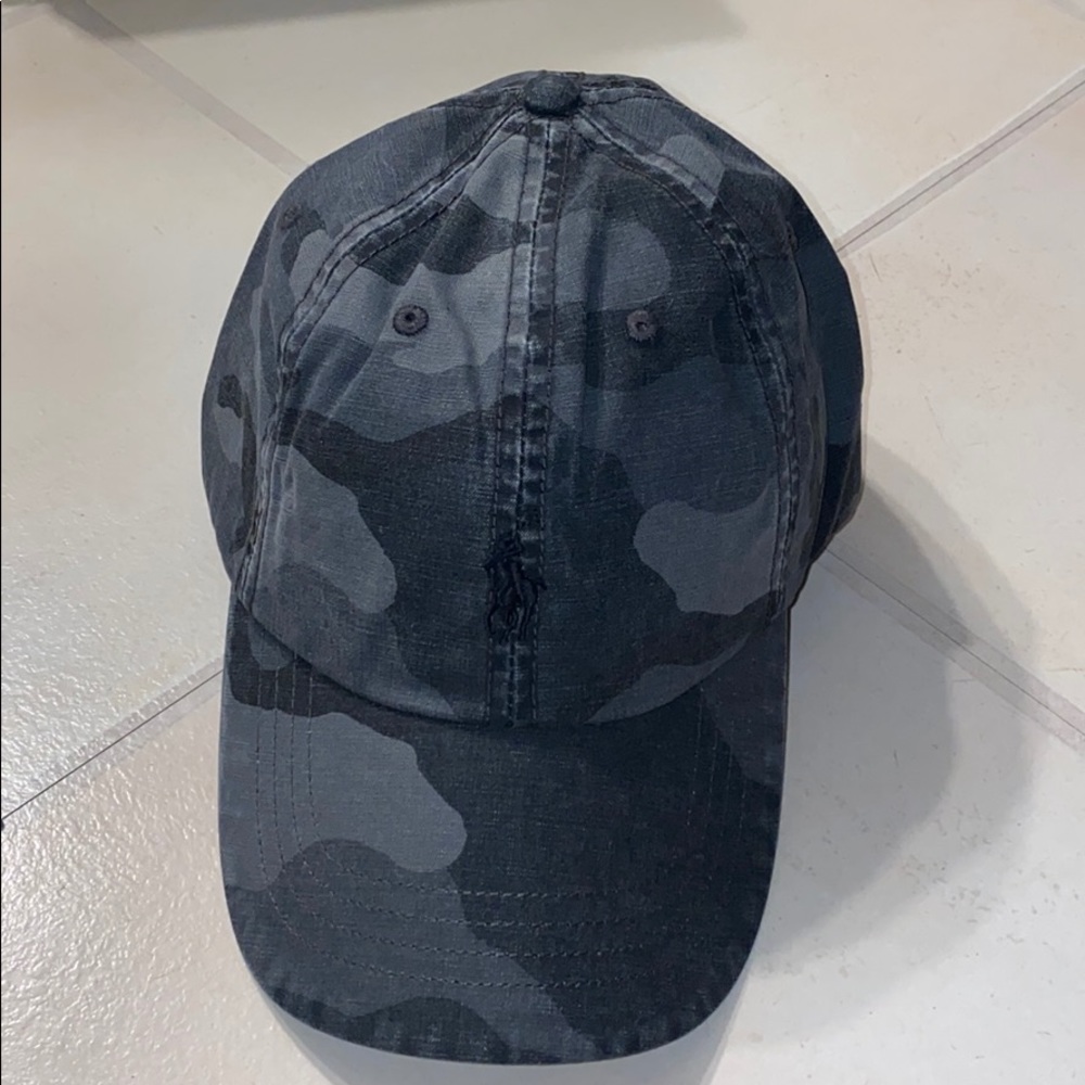 Mens POLO RL Camo Canvas Cap - Picture 2 of 8